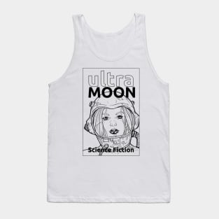 ULTRA MOON sci-fi black and white Tank Top